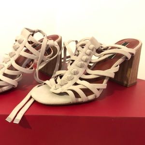 Kensie Sadira Suede Open Toe Strappy Sandals 9M